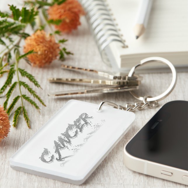 Cancer Reflection Keychain (Front Right)