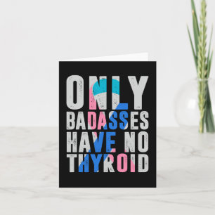 Cancer Ribbon Thyroidectomy Removal Surgery Bades  Card