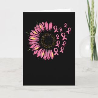 Cancer Ribbons with Sunflower Card