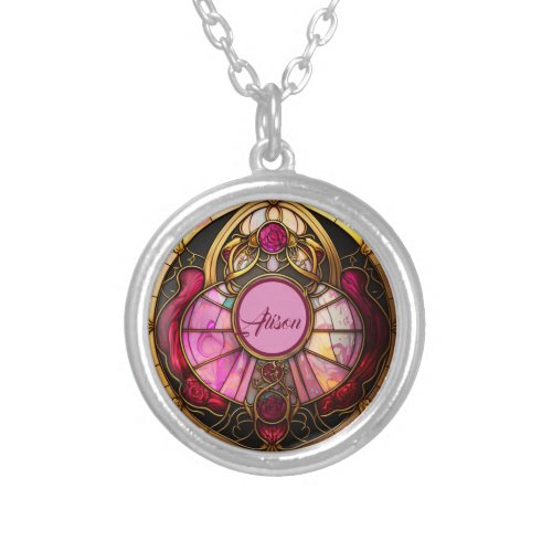 Cancer Ruby Radiance Silver Plated Necklace