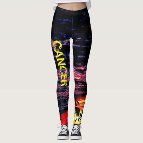 Cancer RunningWorkoutHangout Leggings