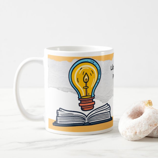 Cancer "Salmos 119:105" Text and image Coffee Mug (With Donut)
