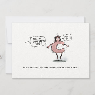 Cancer Shame Funny Cancer Postcard