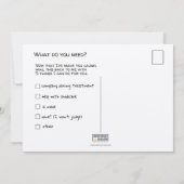 Cancer Shame Funny Cancer Postcard (Back)