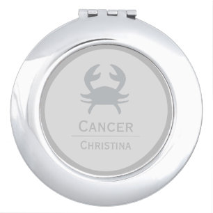 Cancer Sign of the Zodiac Design Compact Mirror