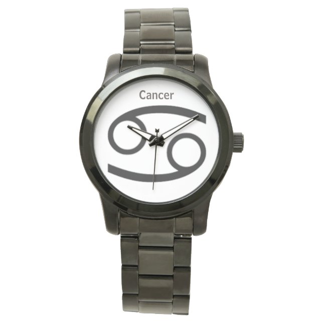 Cancer Sign of the Zodiac. Mens Watches. Watch (Front)