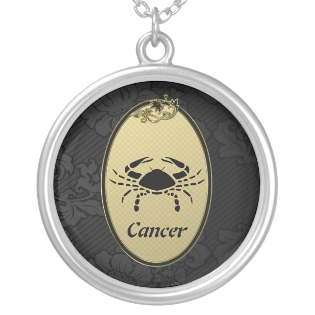 Cancer Silver Plated Necklace (Front)