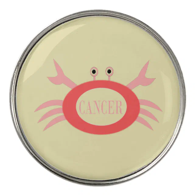 Cancer Star Sign Crab Ball Markers Zazzle