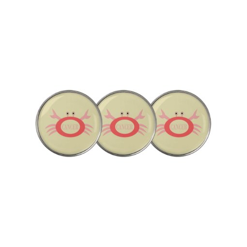 Cancer Star Sign Crab Ball Markers Zazzle