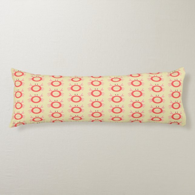 Cancer Star Sign Crab Body Pillow (Front)