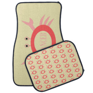 Cancer Star Sign Crab Car Mat Set