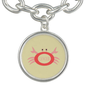 Cancer Star Sign Crab Charm Bracelet