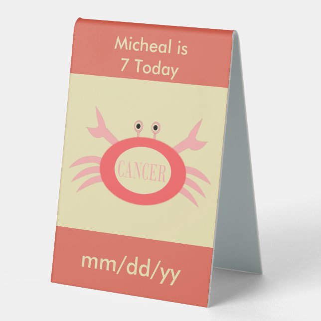 Cancer Star Sign Crab Custom (Front)