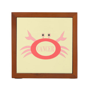 Cancer Star Sign Crab Desk Tidy Pencil/Pen Holder