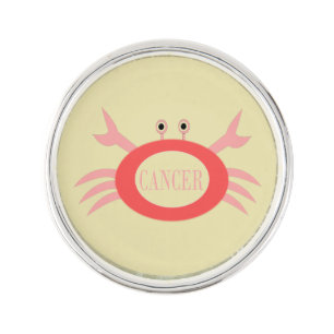 Cancer Star Sign Crab Lapel Pin