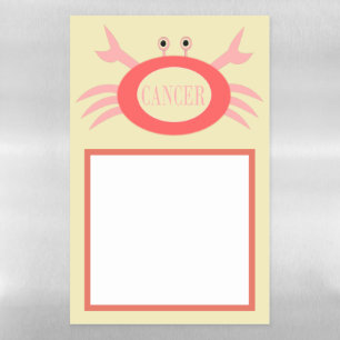 Cancer Star Sign Crab Magnetic Dry Erase Sheet