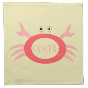 Cancer Star Sign Crab Napkins