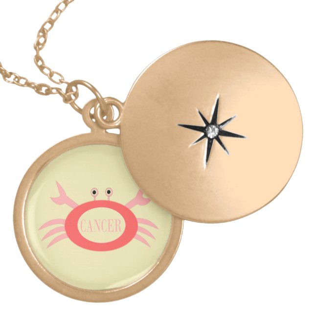 Cancer Star Sign Crab Necklace (Front)