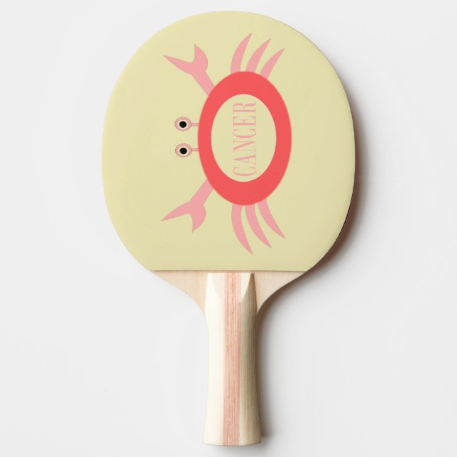 Cancer Star Sign Crab Ping Pong Paddle (Front)