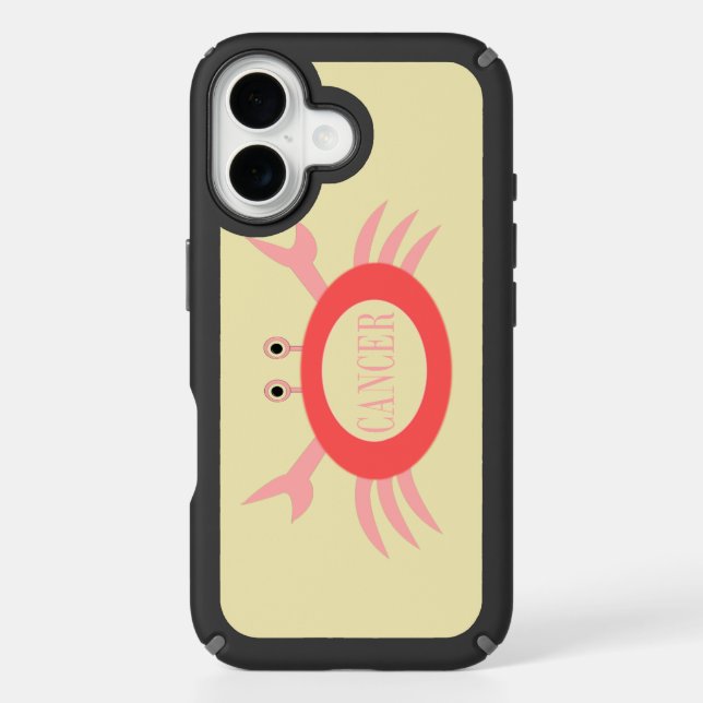 Cancer Star Sign Crab Speck iPhone Case (Front)