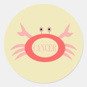 Cancer Star Sign Crab Stickers