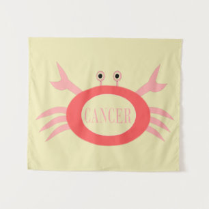 Cancer Star Sign Crab Tapestry