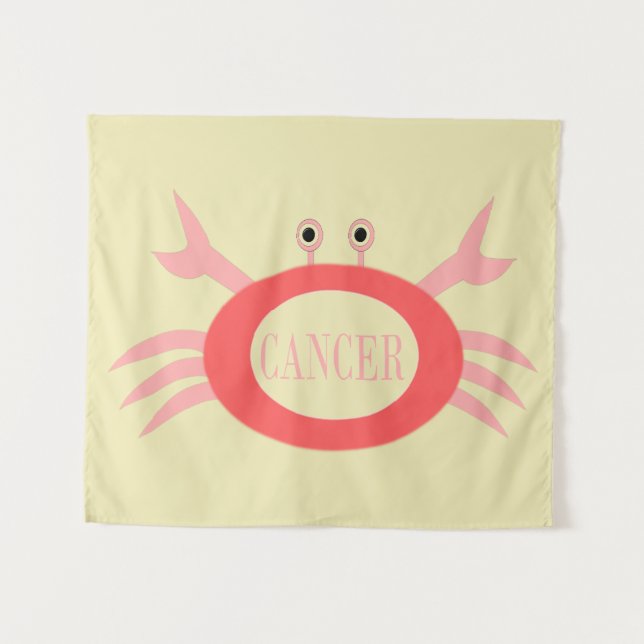 Cancer Star Sign Crab Tapestry (Front (Horizontal))