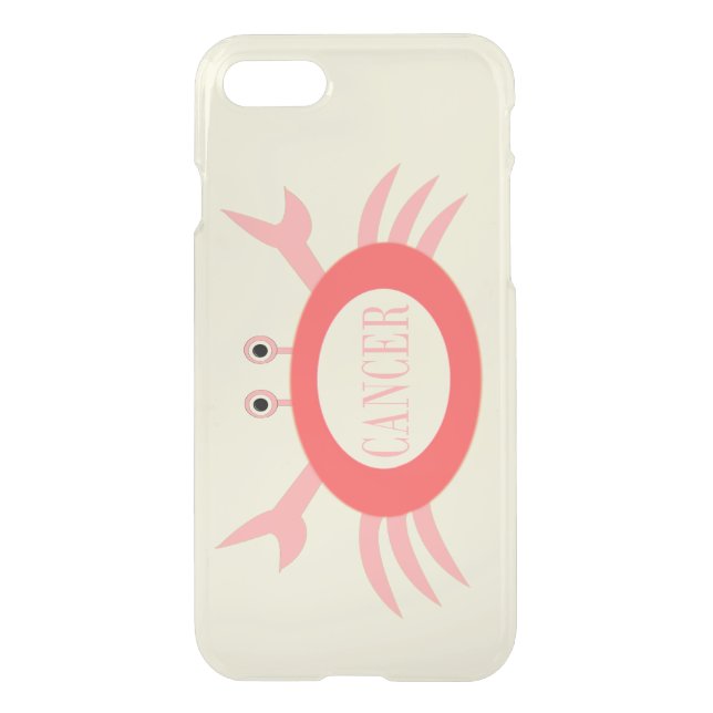 Cancer Star Sign Crab Uncommon iPhone Case (Back)