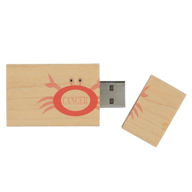 Cancer Star Sign Crab USB Drive (Opened)