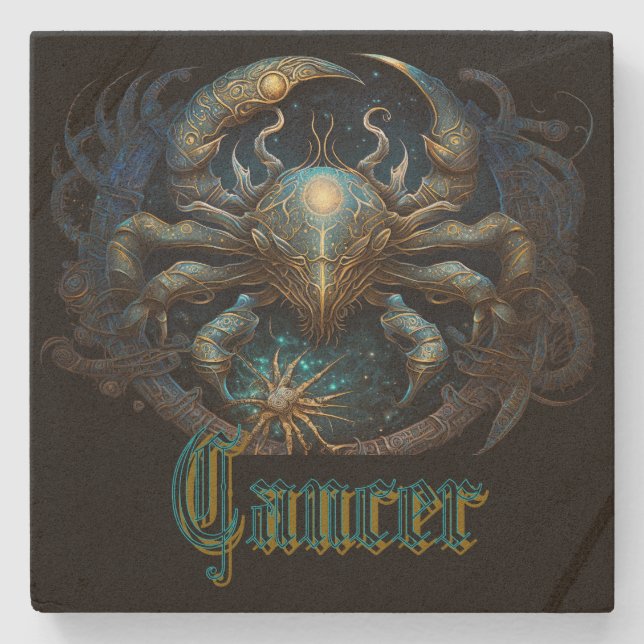 Cancer Stone Coaster (Front)