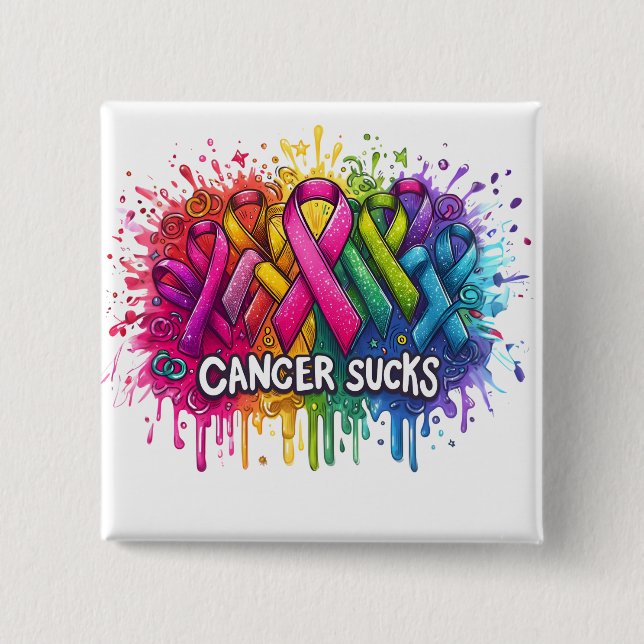 Cancer Sucks Button (Front)