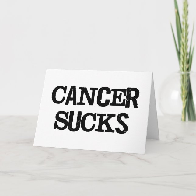 Cancer Sucks Card (Front)
