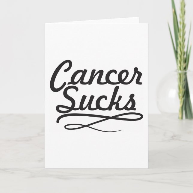 Cancer sucks card (Front)