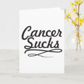 Cancer sucks card | Zazzle