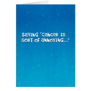 Cancer Sucks Encouragement Card