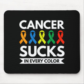 Cancer Sucks In Every Color Mouse Pad