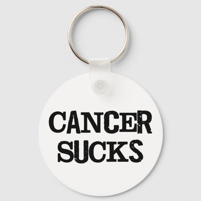 Cancer Sucks Keychain (Front)