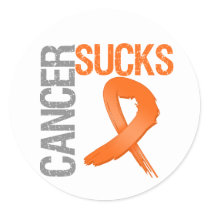Cancer Sucks - Leukemia Classic Round Sticker