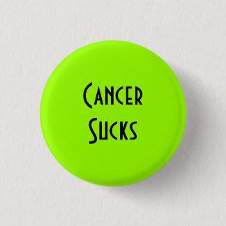 Cancer Sucks: Lymphoma Cancer Pinback Button