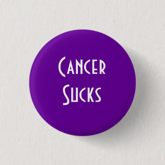 Cancer Sucks: Pancreatic, Leiomyosarcoma Cancer Pinback Button