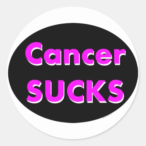 cancer sucks sticker