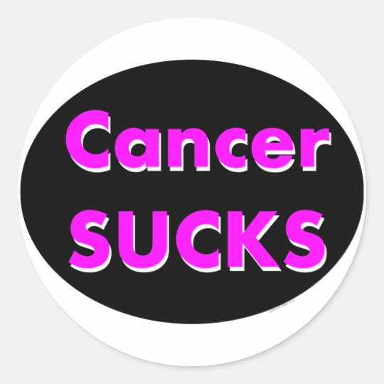 'cancer sucks' sticker | Zazzle.com