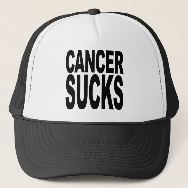 Cancer Sucks Trucker Hat (Front)