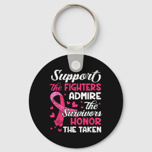Cancer Support Admire Honor Breast Cancer Awarenes Keychain