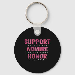 Cancer Support Admire Honor Breast Cancer Awarenes Keychain