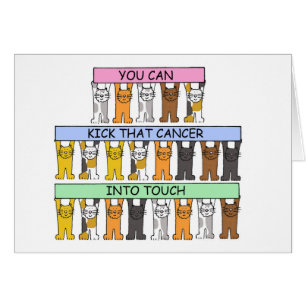 Cancer Support Cartoon Cats Humor Cards