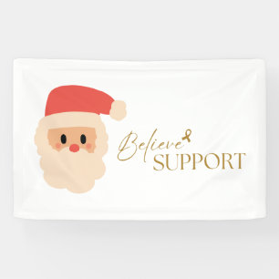 cancer. support Christmas Holiday Banner Sign
