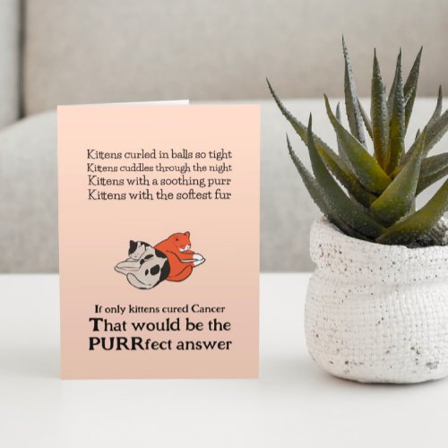 Cancer Support  Encouragement  Card