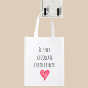 Cancer support & encouragement grocery bag