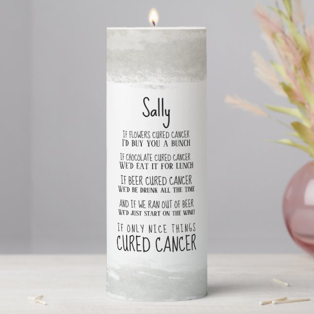 Cancer Support & Encouragement  Pillar Candle (In Situ)